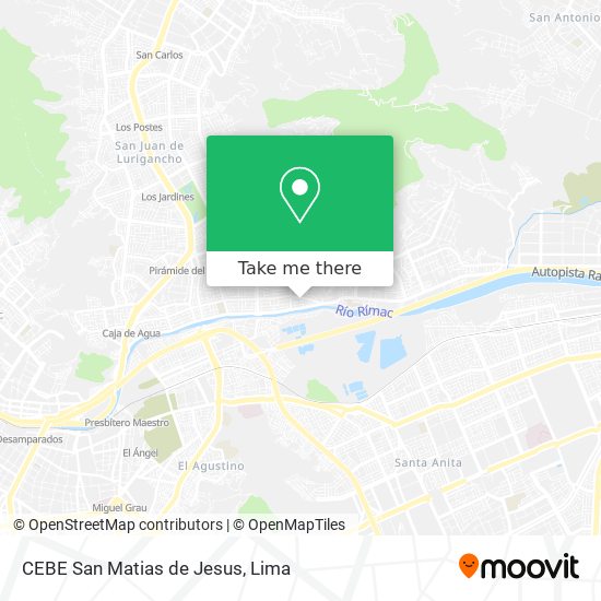 CEBE San Matias de Jesus map