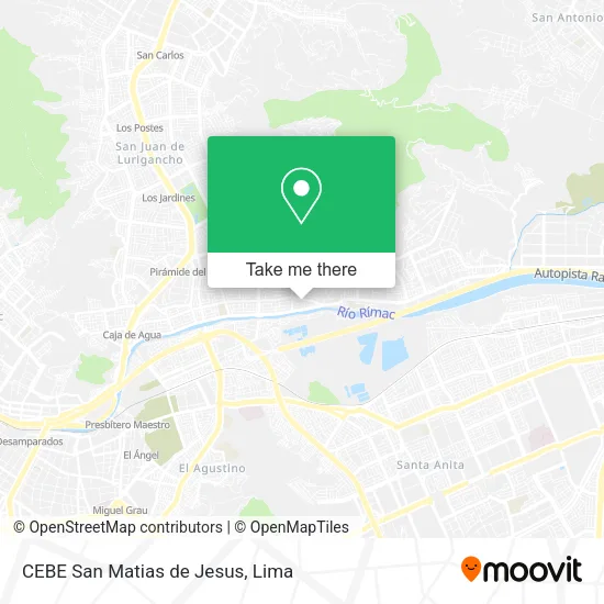 Mapa de CEBE San Matias de Jesus