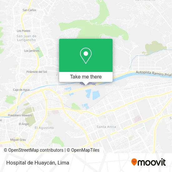 Mapa de Hospital de Huaycán