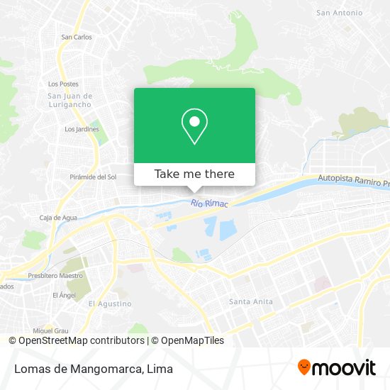 Lomas de Mangomarca map