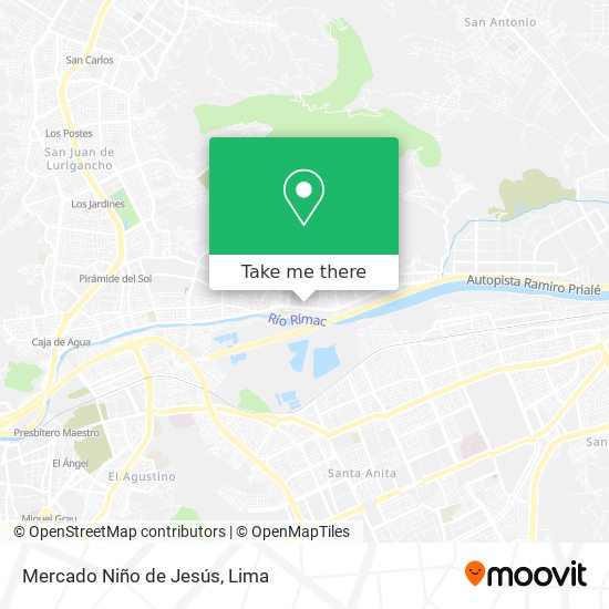 Mercado Niño de Jesús map