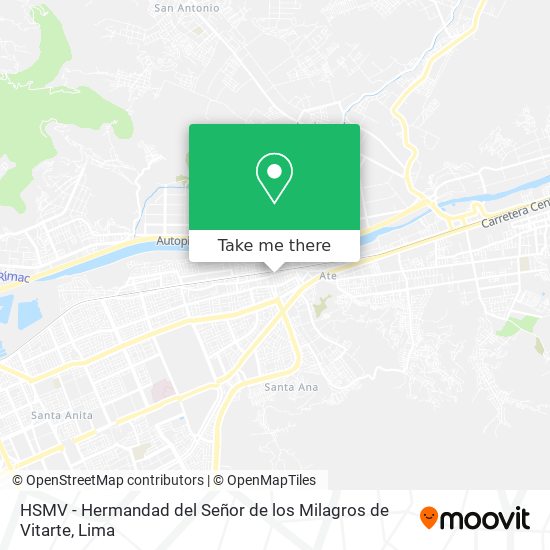 Mapa de HSMV - Hermandad del Señor de los Milagros de Vitarte