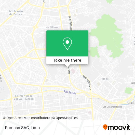 Romasa SAC map