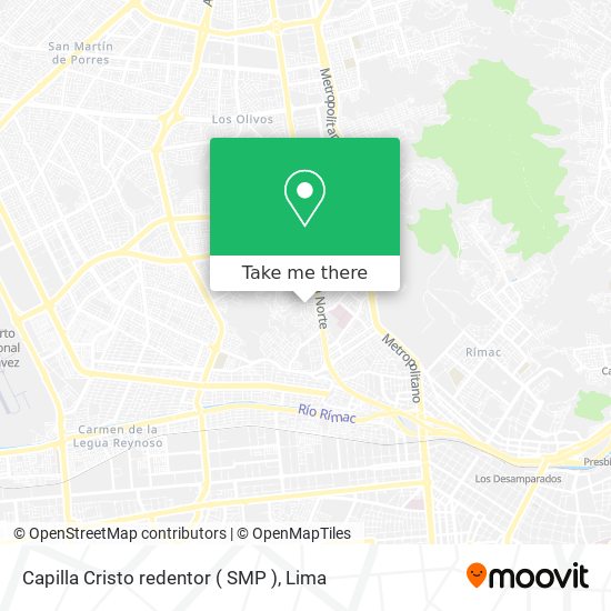 Mapa de Capilla Cristo redentor ( SMP )