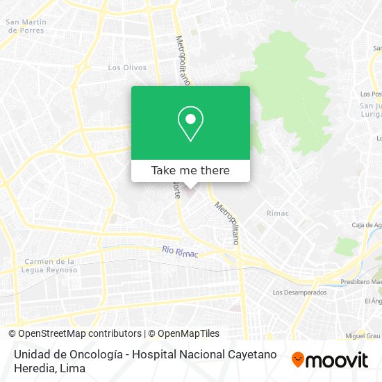 Unidad de Oncología - Hospital Nacional Cayetano Heredia map