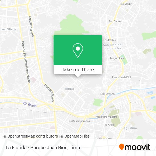 La Florida - Parque Juan Ríos map