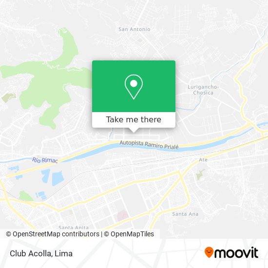 Club Acolla map