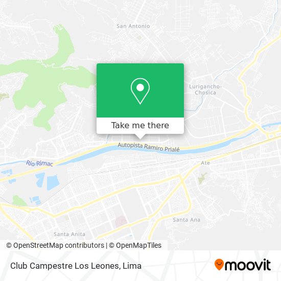 Club Campestre Los Leones map