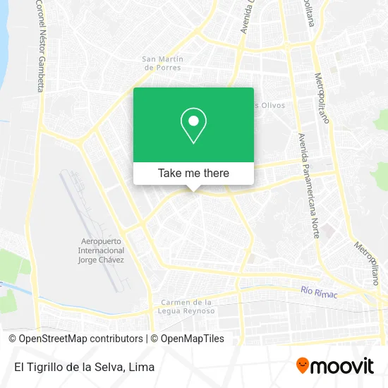 El Tigrillo de la Selva map