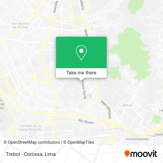 Mapa de Trebol - Corcesa