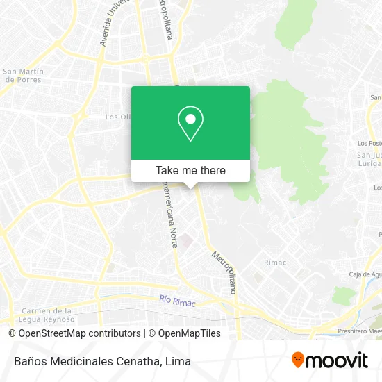 Mapa de Baños Medicinales Cenatha
