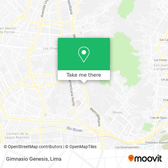 Gimnasio Genesis map