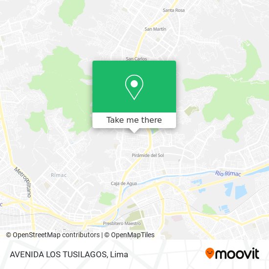 Mapa de AVENIDA LOS TUSILAGOS