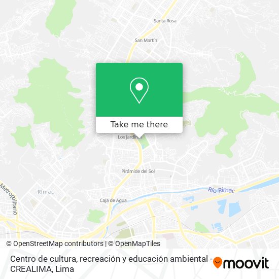 Centro de cultura, recreación y educación ambiental - CREALIMA map