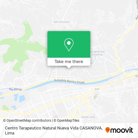 Centro Terapeutico Natural Nueva Vida CASANOVA map