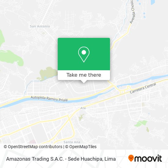 Amazonas Trading S.A.C. - Sede Huachipa map