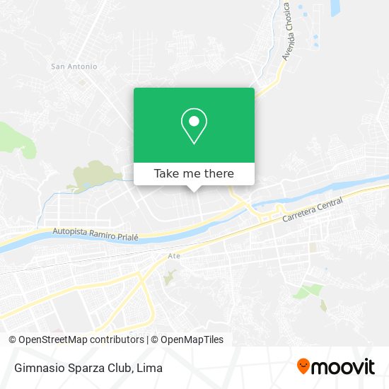 Gimnasio Sparza Club map