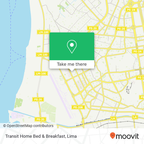 Transit Home Bed & Breakfast map