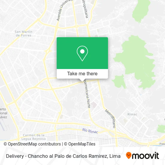 Mapa de Delivery - Chancho al Palo de Carlos Ramirez