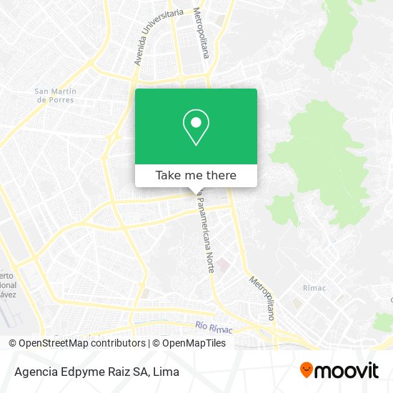Agencia Edpyme Raiz SA map