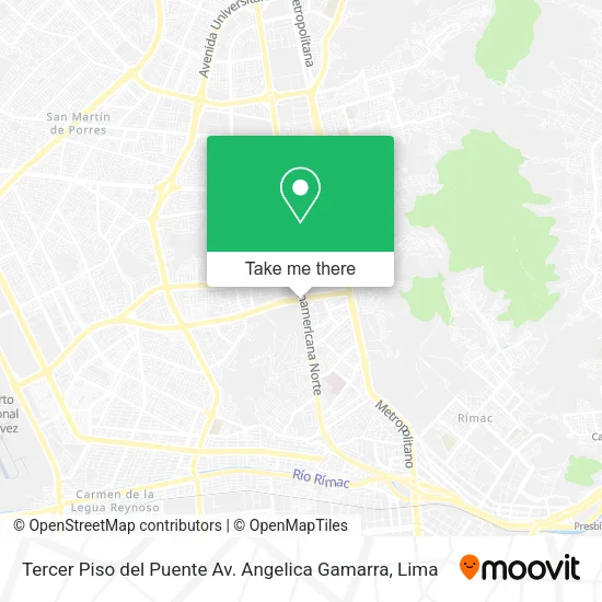 Mapa de Tercer Piso del Puente Av. Angelica Gamarra