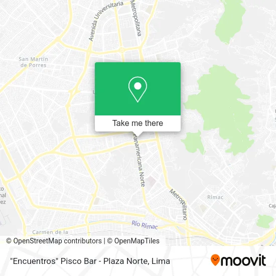 "Encuentros" Pisco Bar - Plaza Norte map