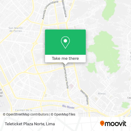 Teleticket Plaza Norte map