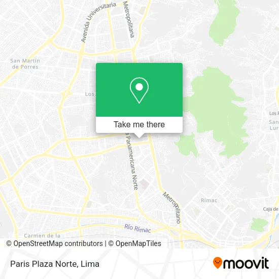 Mapa de Paris Plaza Norte