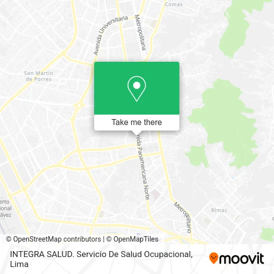 Mapa de INTEGRA SALUD. Servicio De Salud Ocupacional