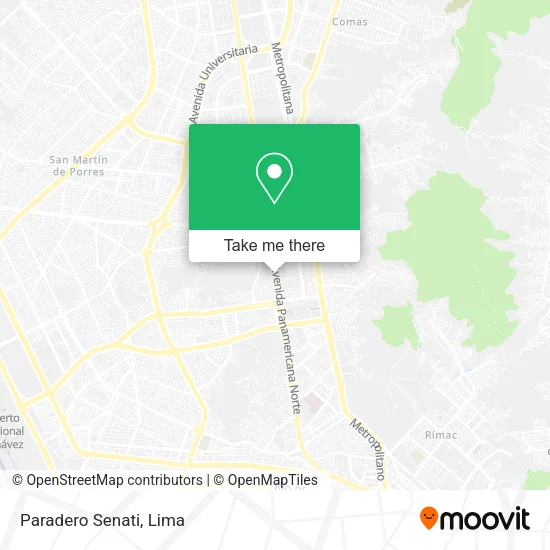 Mapa de Paradero Senati