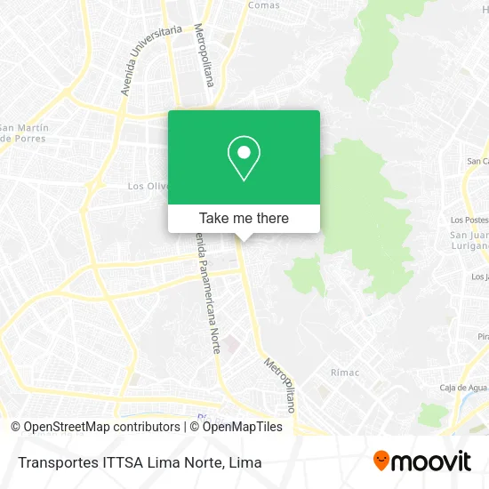 Mapa de Transportes ITTSA Lima Norte
