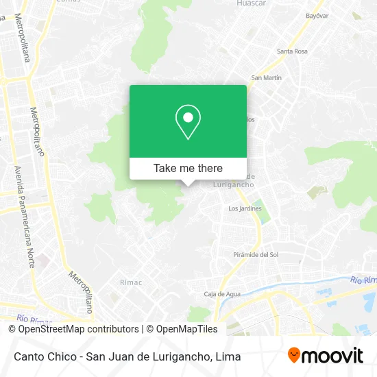 Canto Chico - San Juan de Lurigancho map