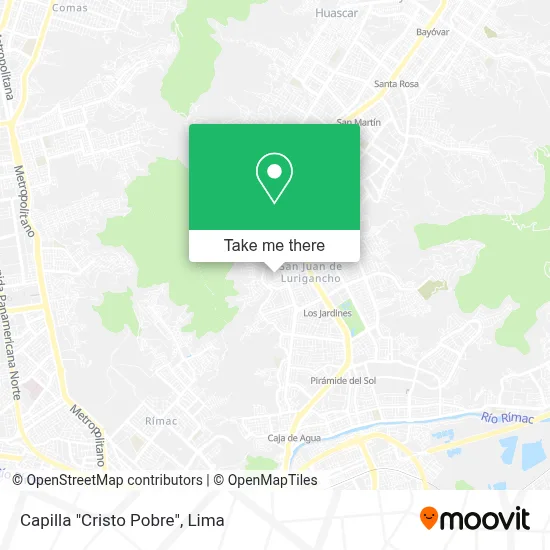 Capilla "Cristo Pobre" map