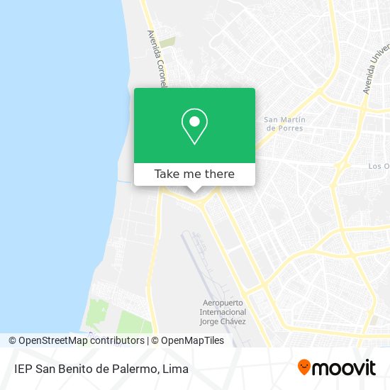 Mapa de IEP San Benito de Palermo