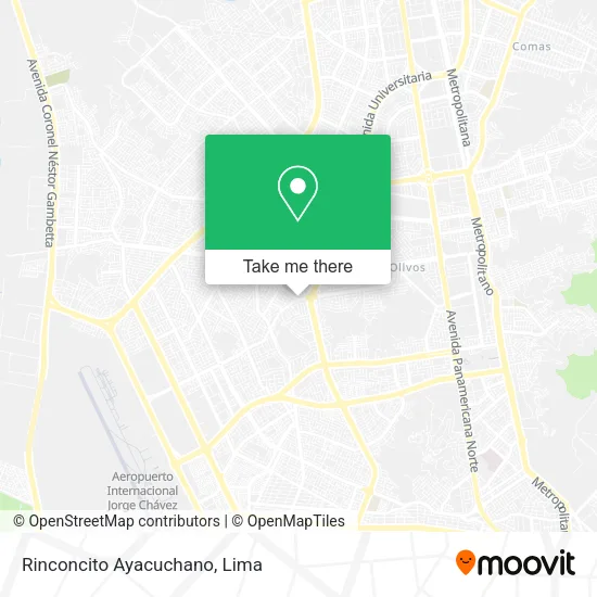 Rinconcito Ayacuchano map