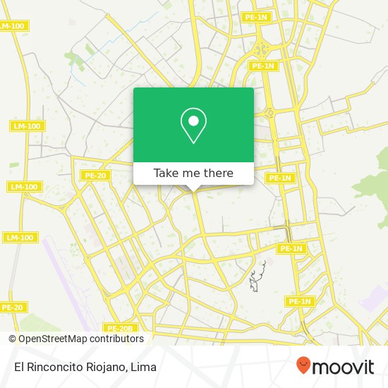 El Rinconcito Riojano map