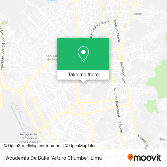 Academia De Baile "Arturo Chumbe" map
