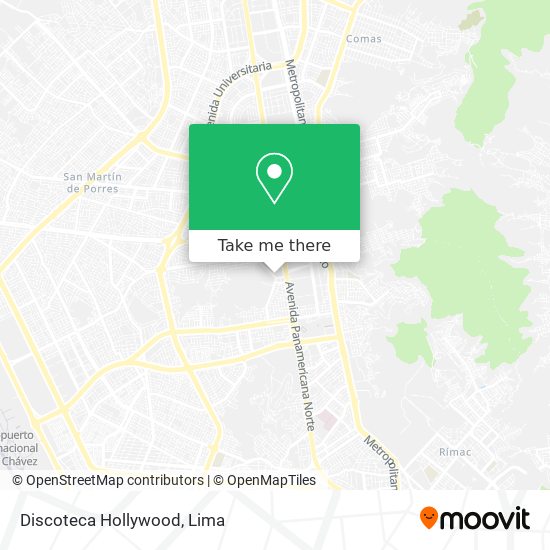 Discoteca Hollywood map