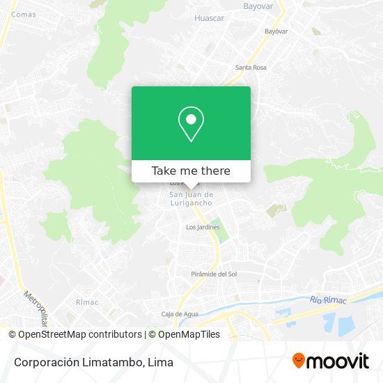 Mapa de Corporación Limatambo