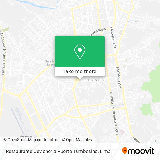 Restaurante Cevichería Puerto Tumbesino map