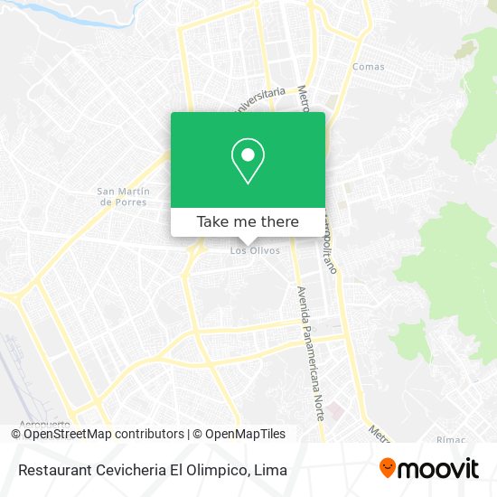 Restaurant Cevicheria El Olimpico map