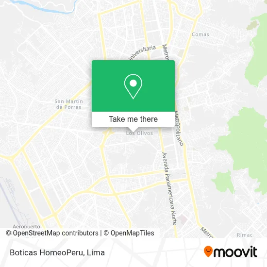 Boticas HomeoPeru map