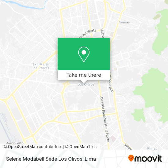 Mapa de Selene Modabell Sede Los Olivos