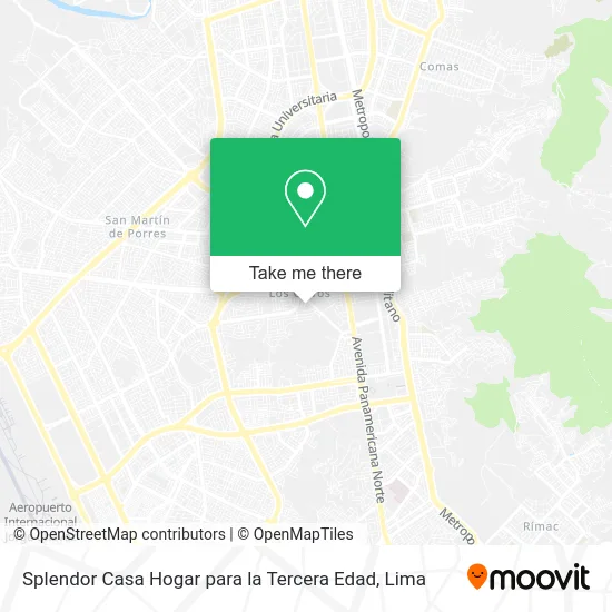 Splendor Casa Hogar para la Tercera Edad map