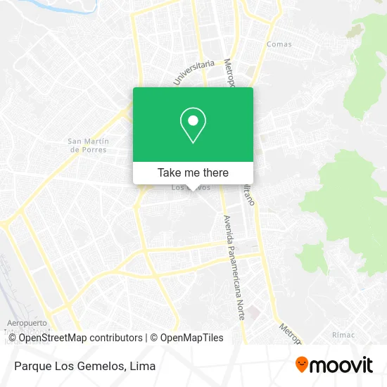 Parque Los Gemelos map