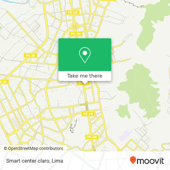 Mapa de Smart center claro