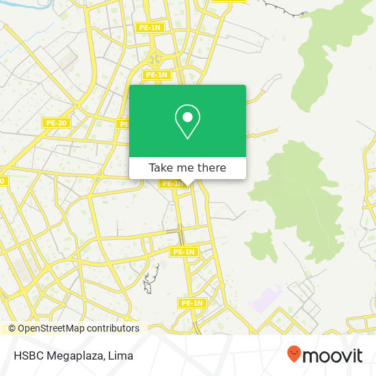 Mapa de HSBC Megaplaza