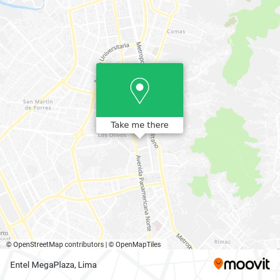 Entel MegaPlaza map