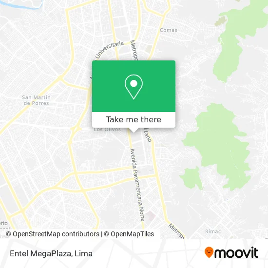 Entel MegaPlaza map