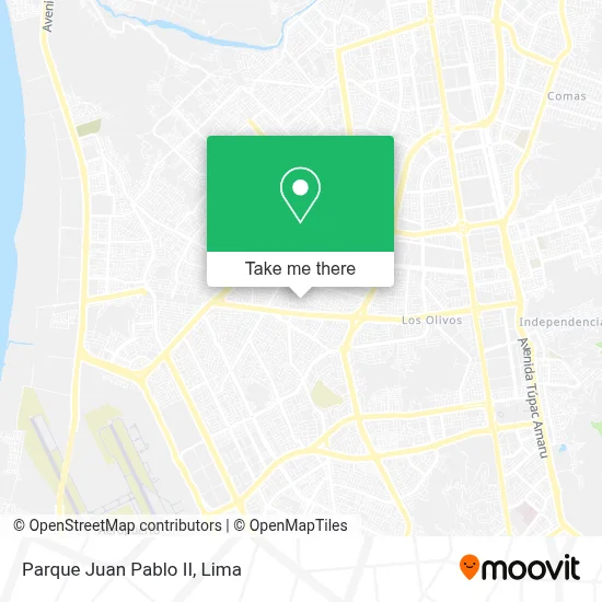 Parque Juan Pablo II map